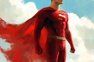 draw you into superhero comic cartoon character
