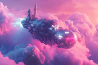 create sci fi illustrations