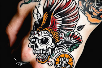 do traditional or old school tattoo designs for you