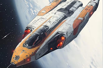 draw you sci fi and spaceship design for you