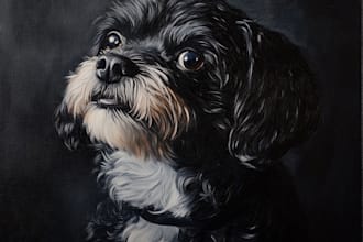 create masterpiece renaissance historical pet portrait