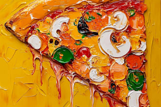 craete food pop art of your food