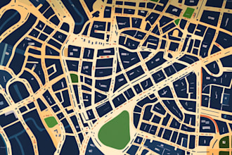 design unique vector map illustration or street map
