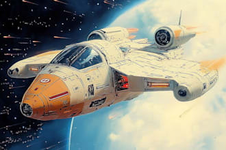 draw you sci fi and spaceship design for you