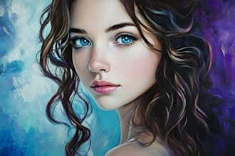 paint a realistic or fantasy portrait