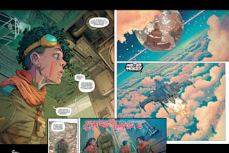 draw a comic book illustration art or any photo for you
