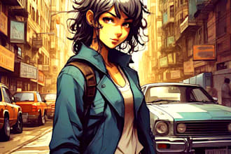 create fan art and manga illustration in my style