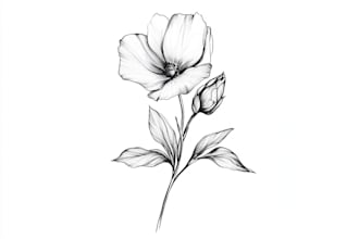 create a minimalist fine line tattoo design