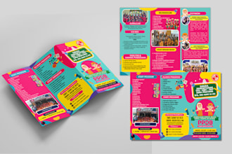 design brochure for kindergarten school