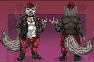 a full reference sheet commission