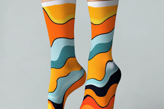 design custom and unique socks design