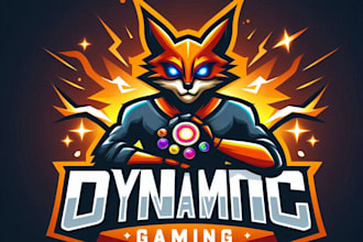 do make dynamic gaming mascot logo design with express delivery