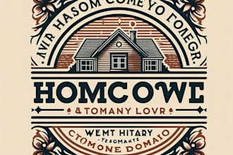 do make retro home decor vintage logo design with unlimited review