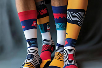 make a unique socks design for your brand