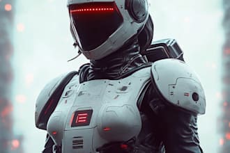 design sci fi art and character illustration