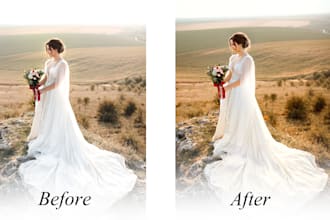 professional wedding and lightroom editor