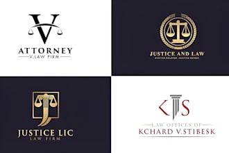 do a unique attorney law firm lawyer legal advocate logo