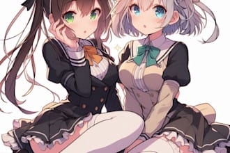draw anime, manga, comics, book illustrations and doodle art