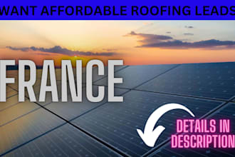 generate france solar leads roofing verified leads homeowner lead for business
