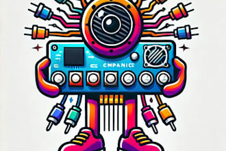 do create electronics mascot logo design with unlimited review