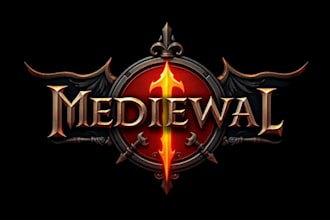 design an fantasy, rpg, mmorpg, sci fi game logo
