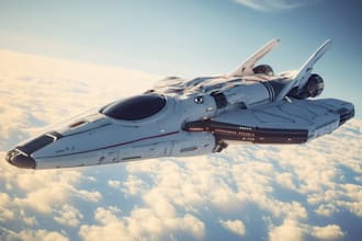 drawing sci fi spaceship design