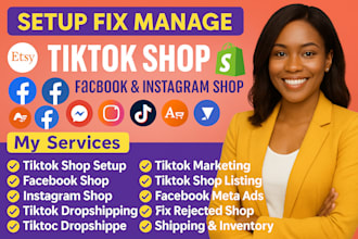 shopify dropshipping marketing etsy promotion tiktok shop, fb ads, google ads