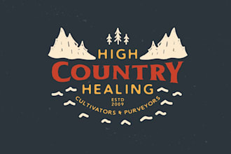 design adventure, outdoor, camping, and mountain logo