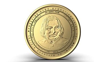create 3d coin design 3d coin model 3d bas relief 3d sculpting 3d cnc printable
