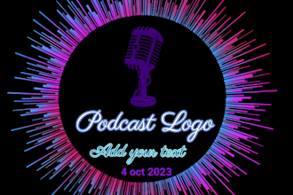 make modern unique podcast cover art, podcast logo and any graphics design