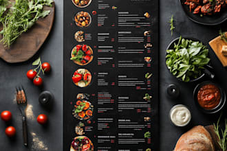 do modern restaurant menu or food menu design