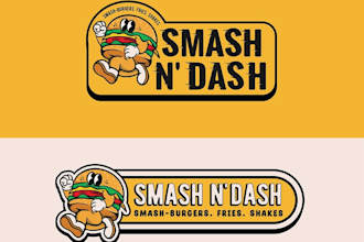 design a burger, chef, food, and restaurant logo