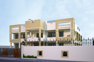 remodel 3d modern private villa, modular exterior facade,cgi realistic rendering
