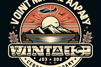 do make vintage trendy logo design with express delivery
