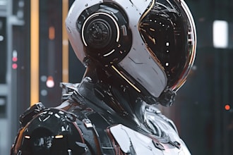make unique sci fi character illustration or sci fi art