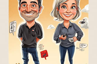 create bighead cartoon caricature from your photo