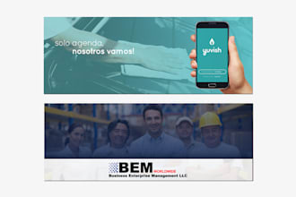 design a pro cover banner for facebook, x, or linkedin