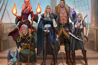 illustrate your dnd character, party, or oc