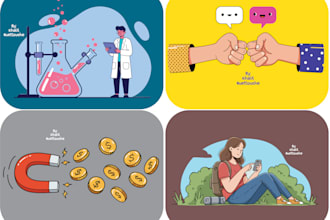 design custom business doodle illustrations