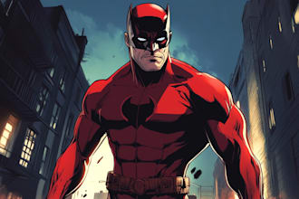create superhero cartoon character for you