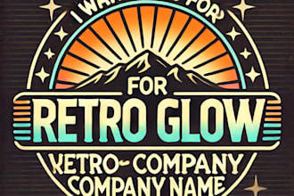 do make glow vintage logo design with unlimited review