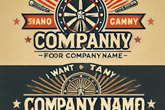 do awesome inspired vintage logo studio design with express delivery