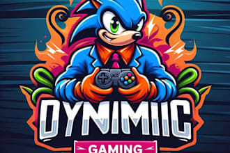 do make dynamic gaming mascot logo design with express delivery