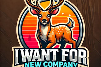 do make deer mascot logo design with 1 day delivery