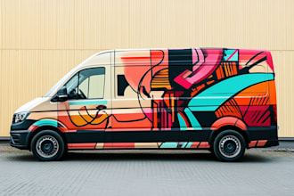 do vehicle wrap, car wrap, truck wrap, or van wrap design