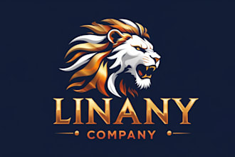 do creative tiger lion mascot logo design