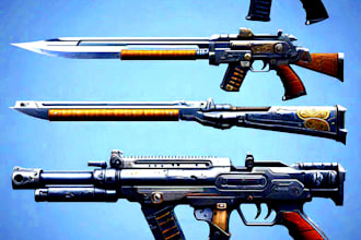 make amazing weapons and props designs