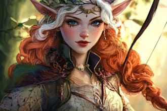 create illustrations of fantastical characters