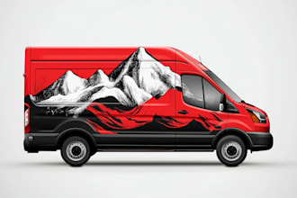 make design branding car wrap, vehicle wrap, truck wrap