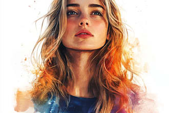 create amazing watercolor portraits